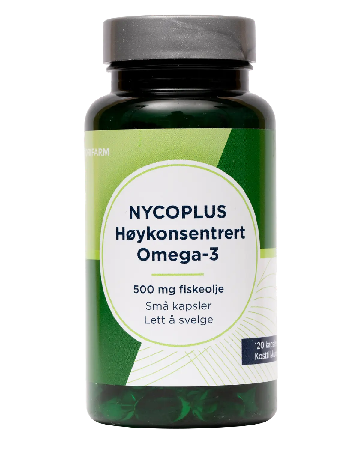 Nycoplus Høykonsentrert omega-3 500mg kapsler 120 stk