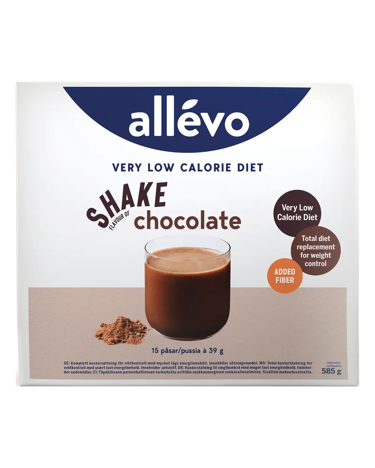 Allévo VLCD Shake sjokolade 15x39 g
