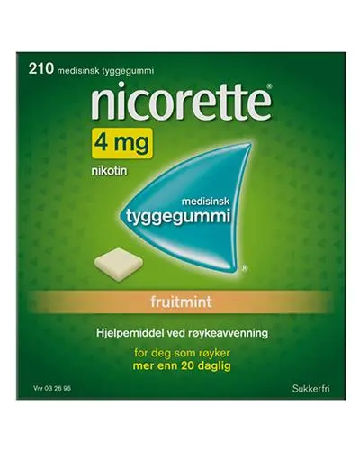 4mg tyggegummi fruitmint