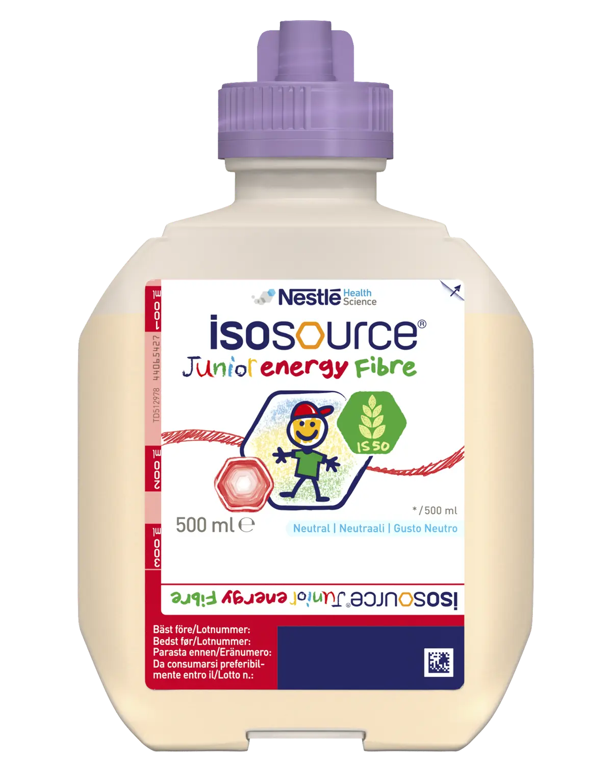 Isosource Junior Energi Fiber sondenæring 12x500 ml