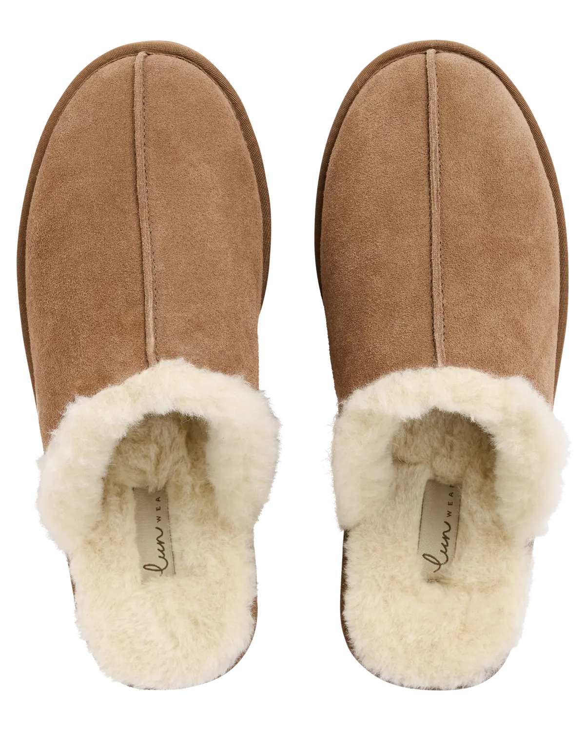 Wear skinntøfler med ull 42-45