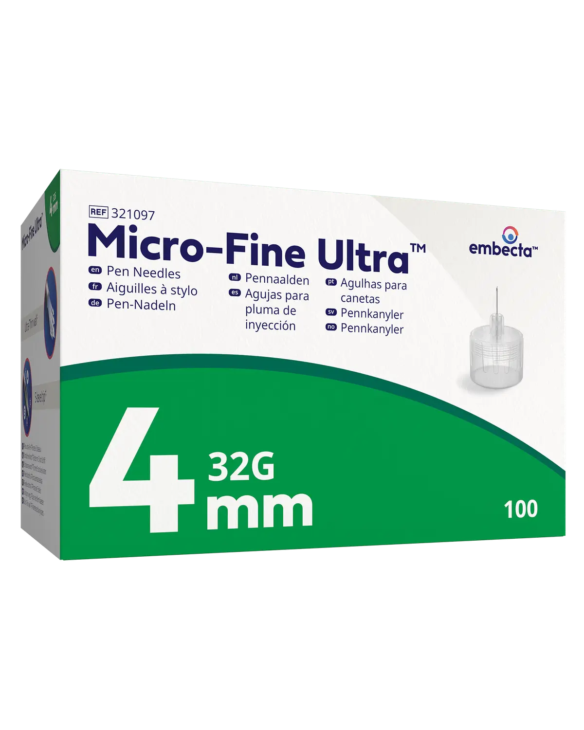 Micro-Fine Ultra pennekanyler 32G 4 mm 100 stk