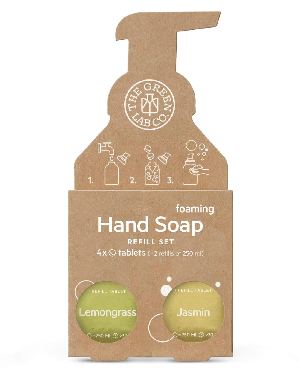 The Green Lab Co. håndsåpe refill sitrongress & sjasmin 4 x 125 ml