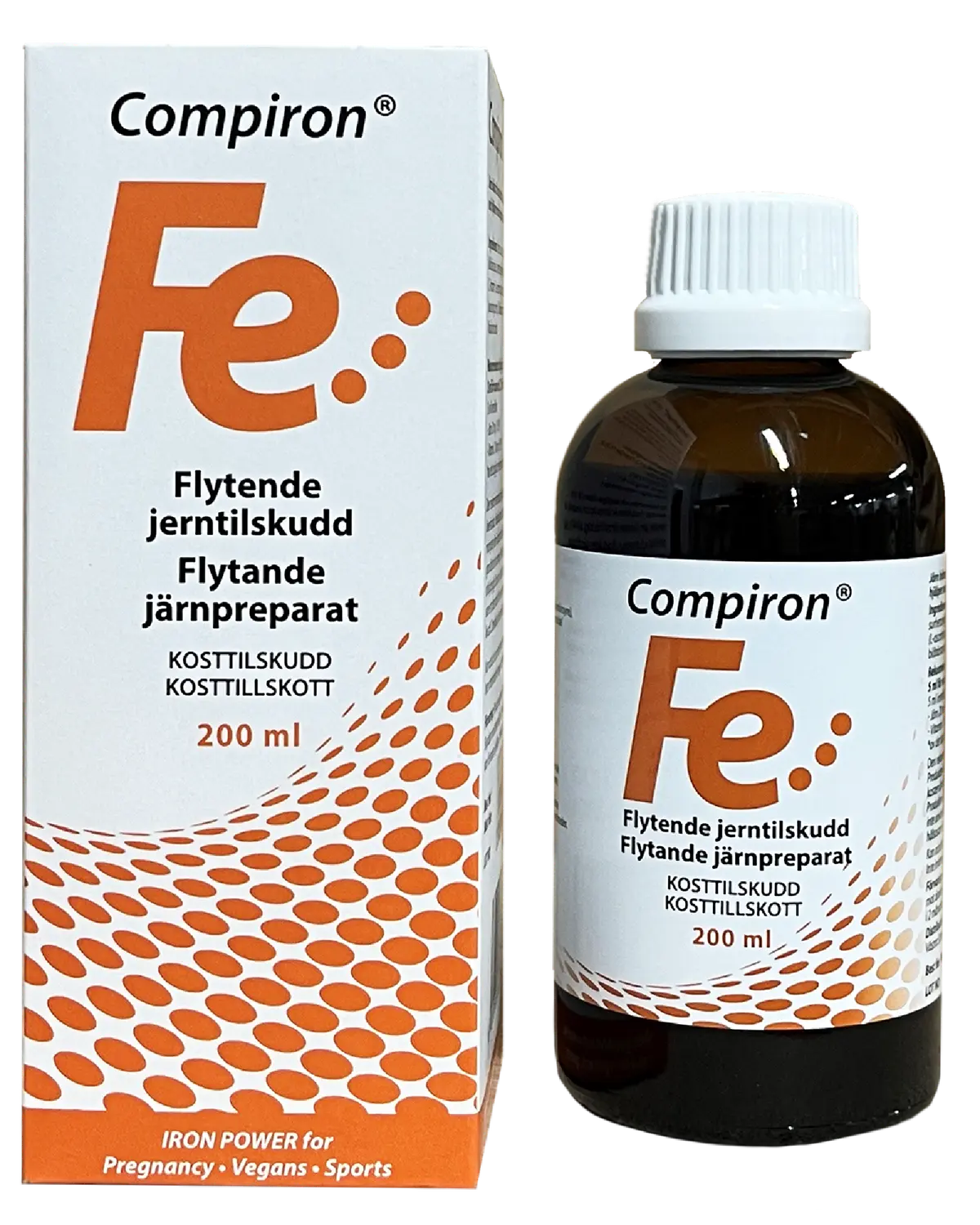 Compiron flytende jern 200 ml