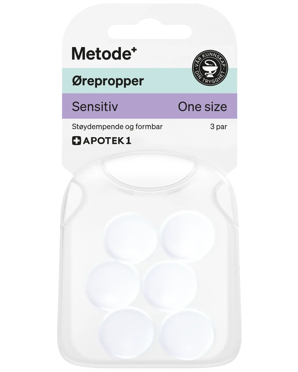 Metode ørepropper sensitiv 3 par