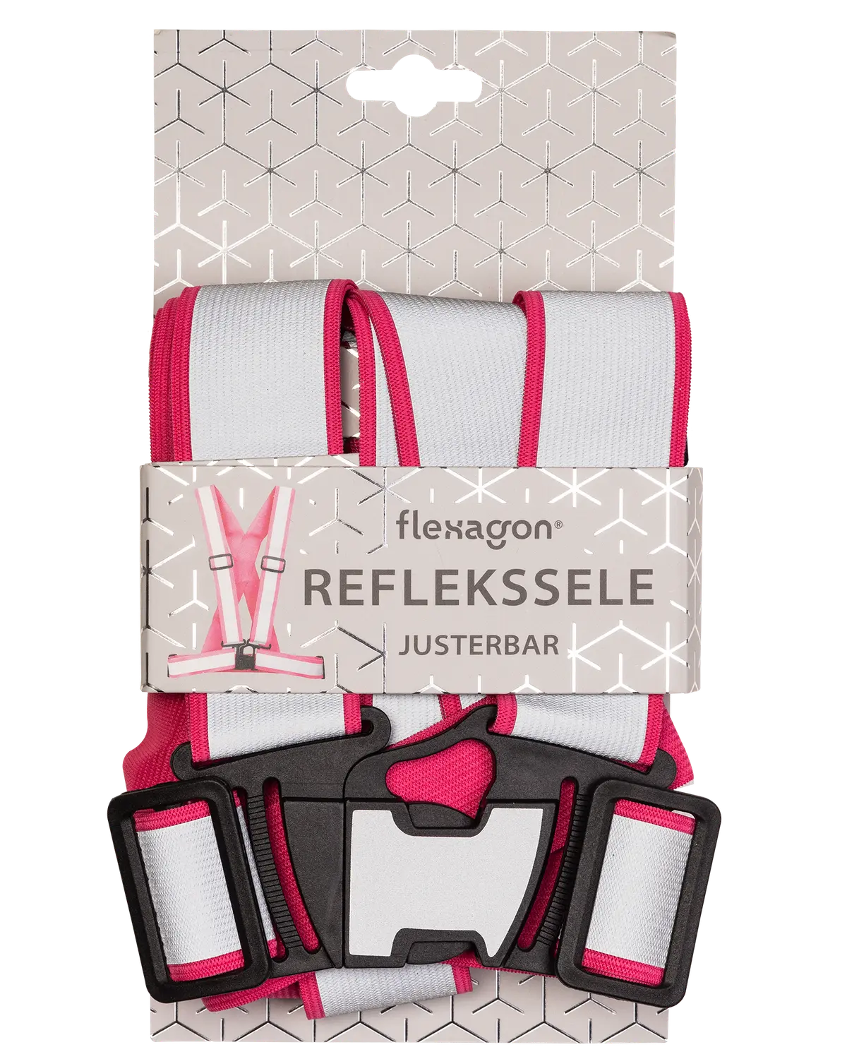 Flexagon reflekssele rosa 1 stk