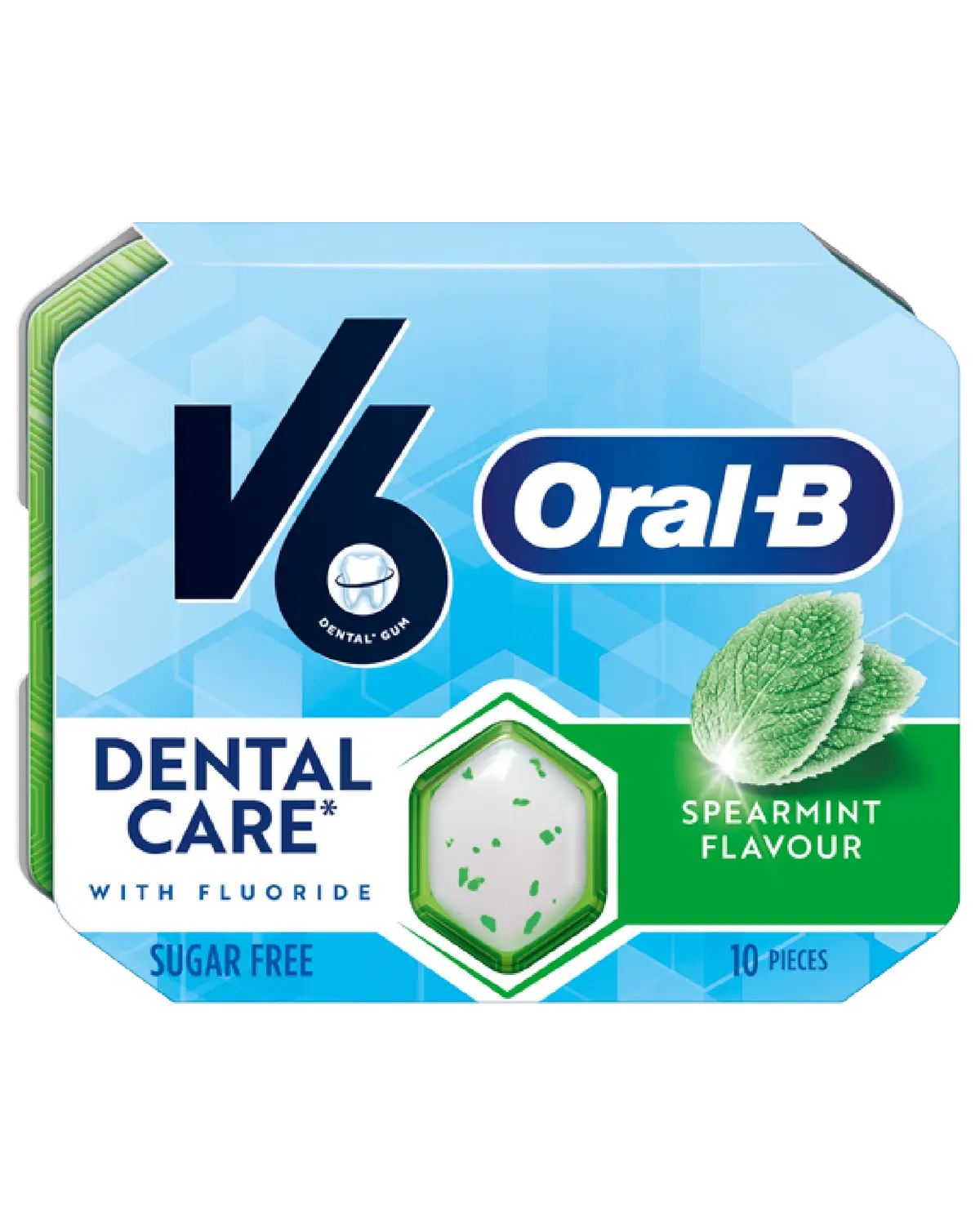 V6 Oral-B tyggegummi spearmint 17 g
