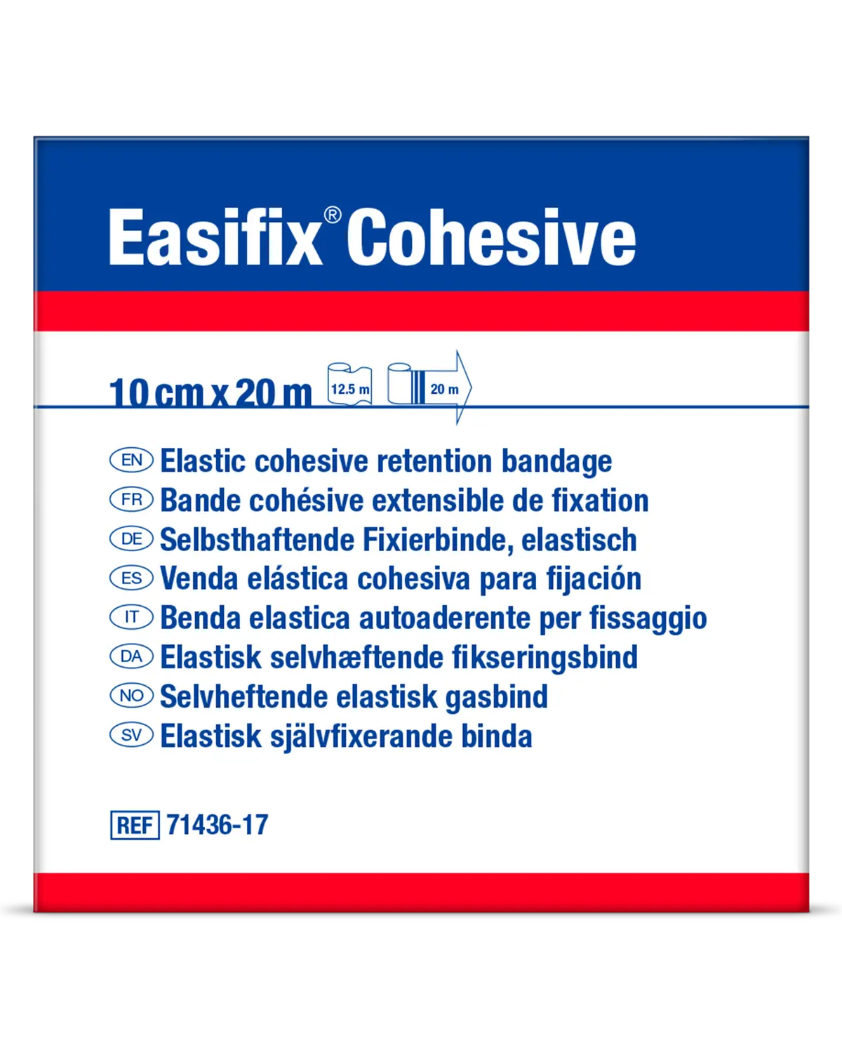 Easifix Cohesiv fikseringsbind 10cmx20m 1 stk