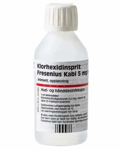Klorhexidinsprit 5 mg/ml liniment