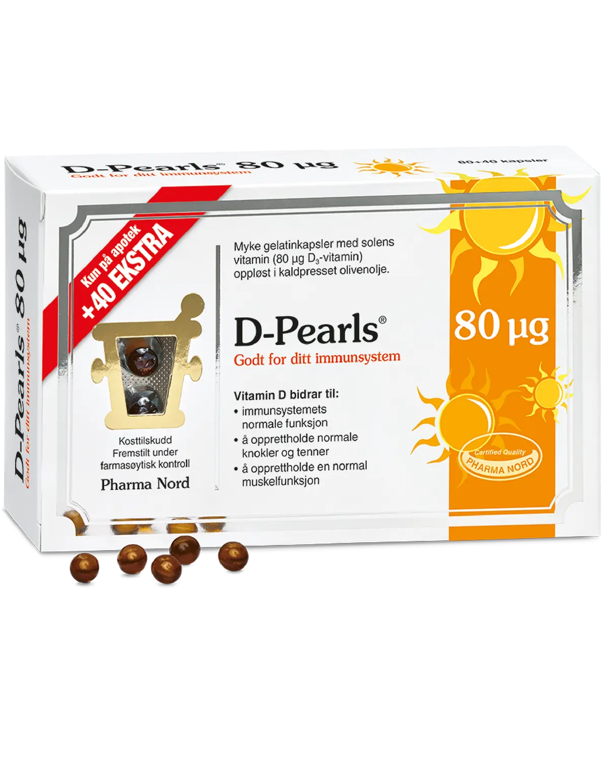 D-Pearls 80 mcg kapsler
