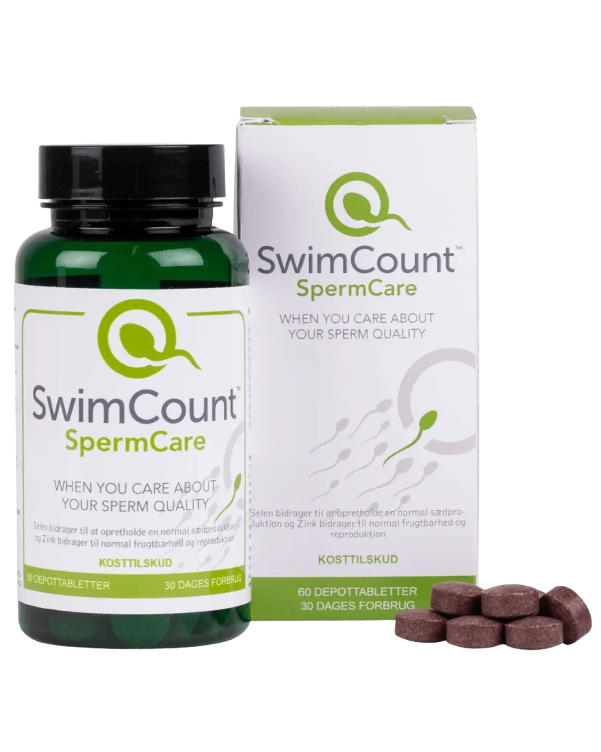 SwimCount SpermCare depottabletter 60 stk