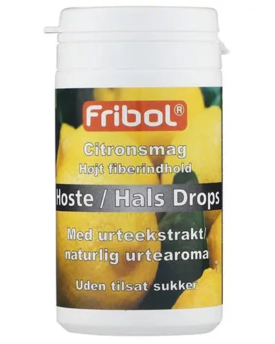 Hoste/hals drops uten tilsatt sukker sitron