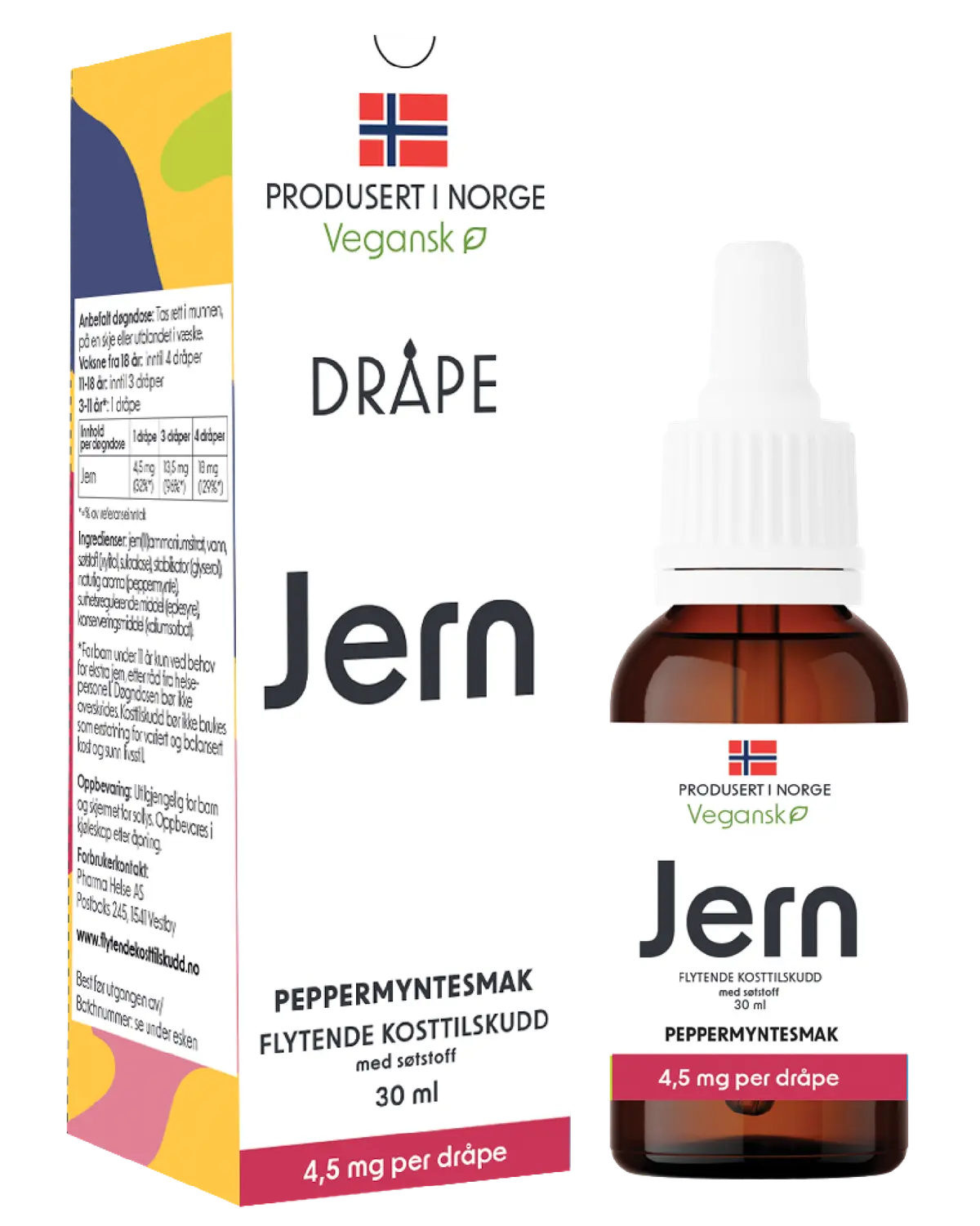 Dråpe Jern dråper peppermynte 30 ml