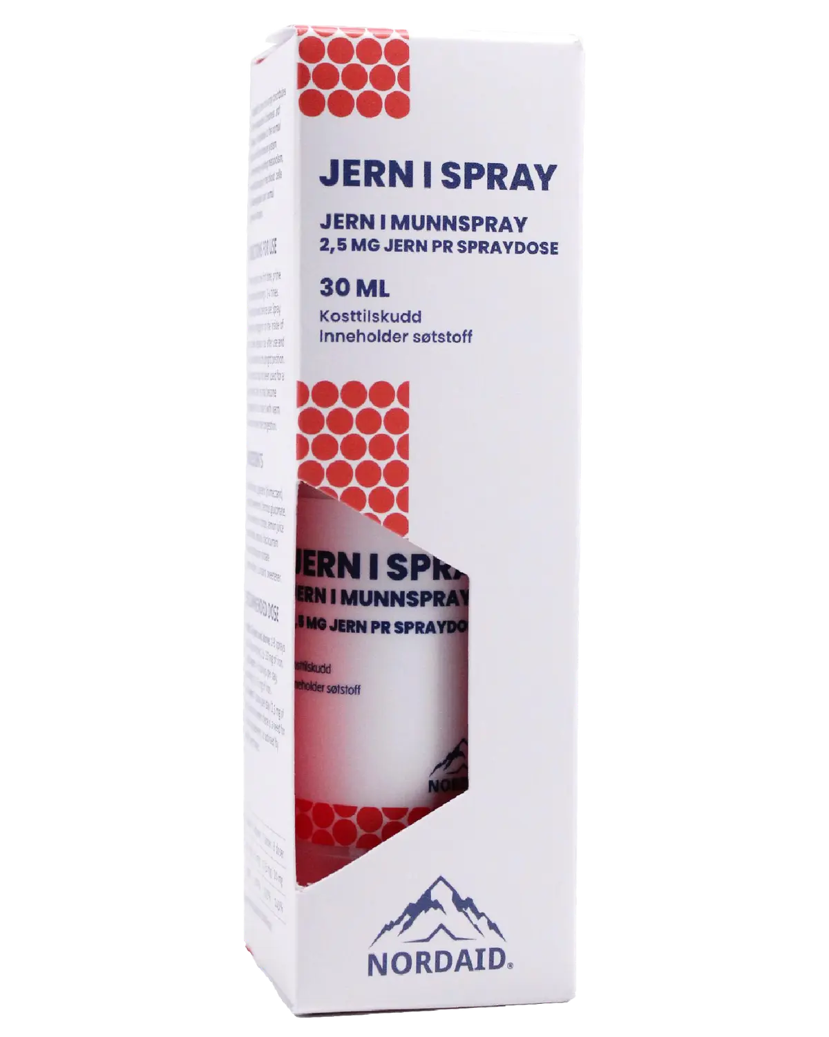 Nordaid Jern i spray 2,5 mg munnspray 30 ml