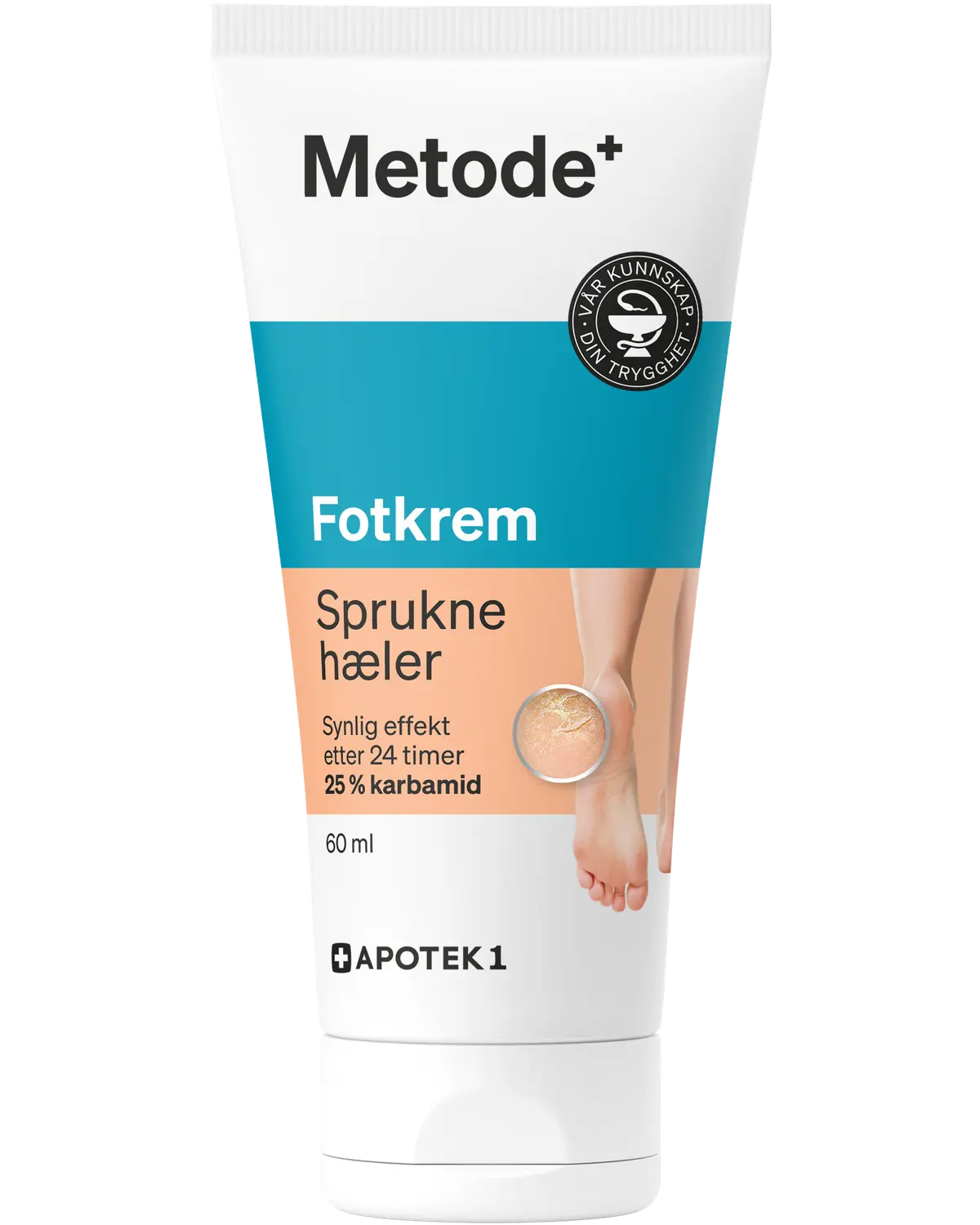 Metode fotkrem for sprukne hæler 60 ml