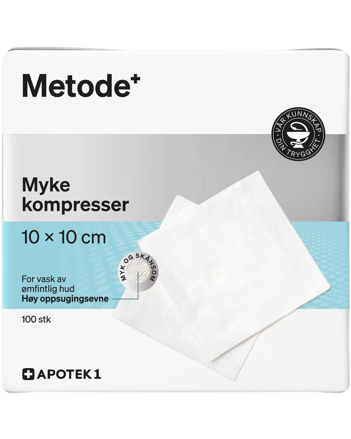 Metode myke kompresser 10 x 10 cm 100 stk