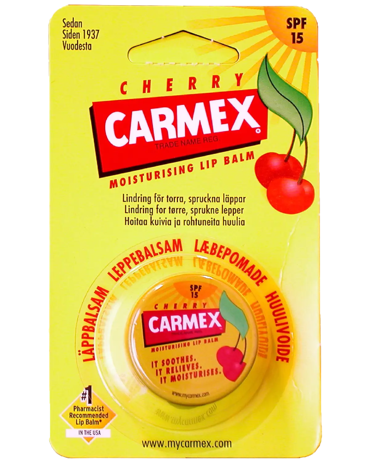 Carmex Cherry leppekrem SPF15 7,5 g