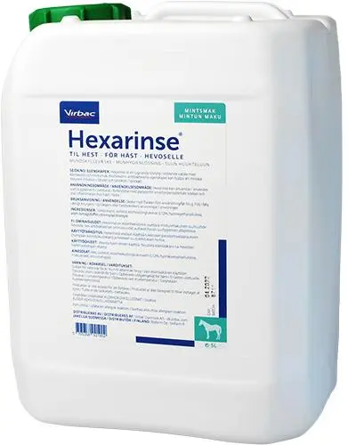 Hexarinse munnskyllevæske til hest 5 L