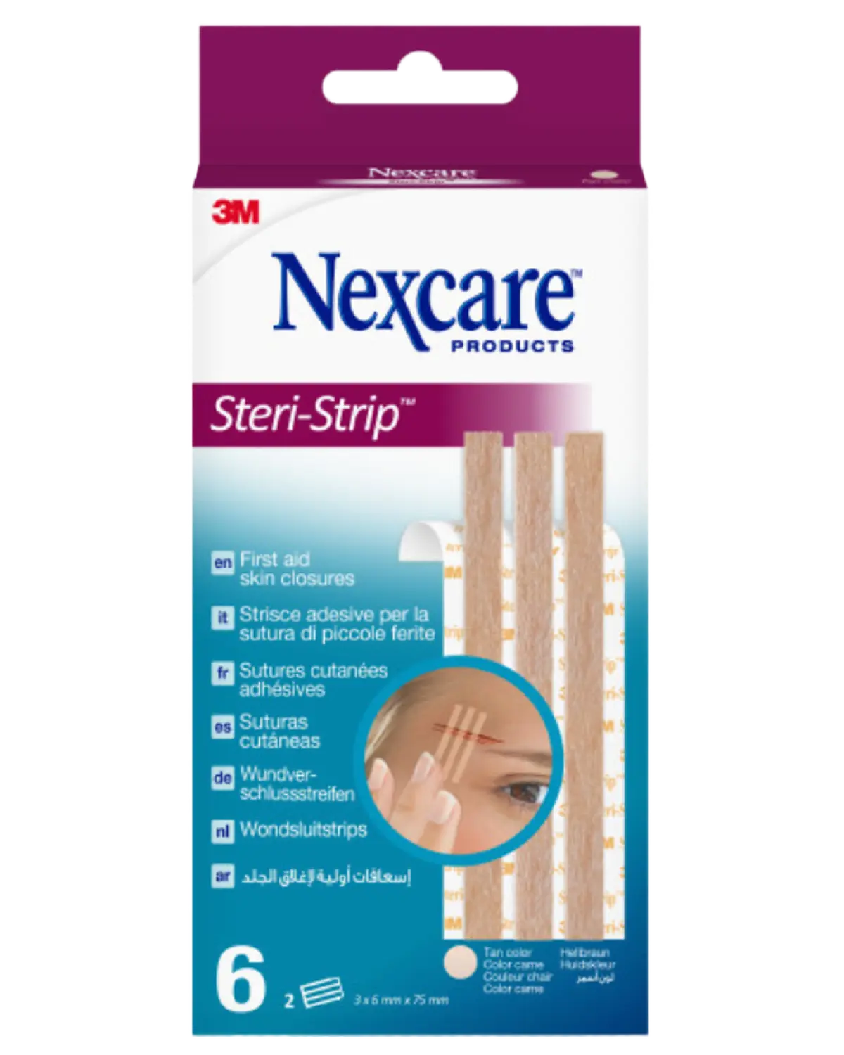 Steri-Strip sårlukkingstape beige