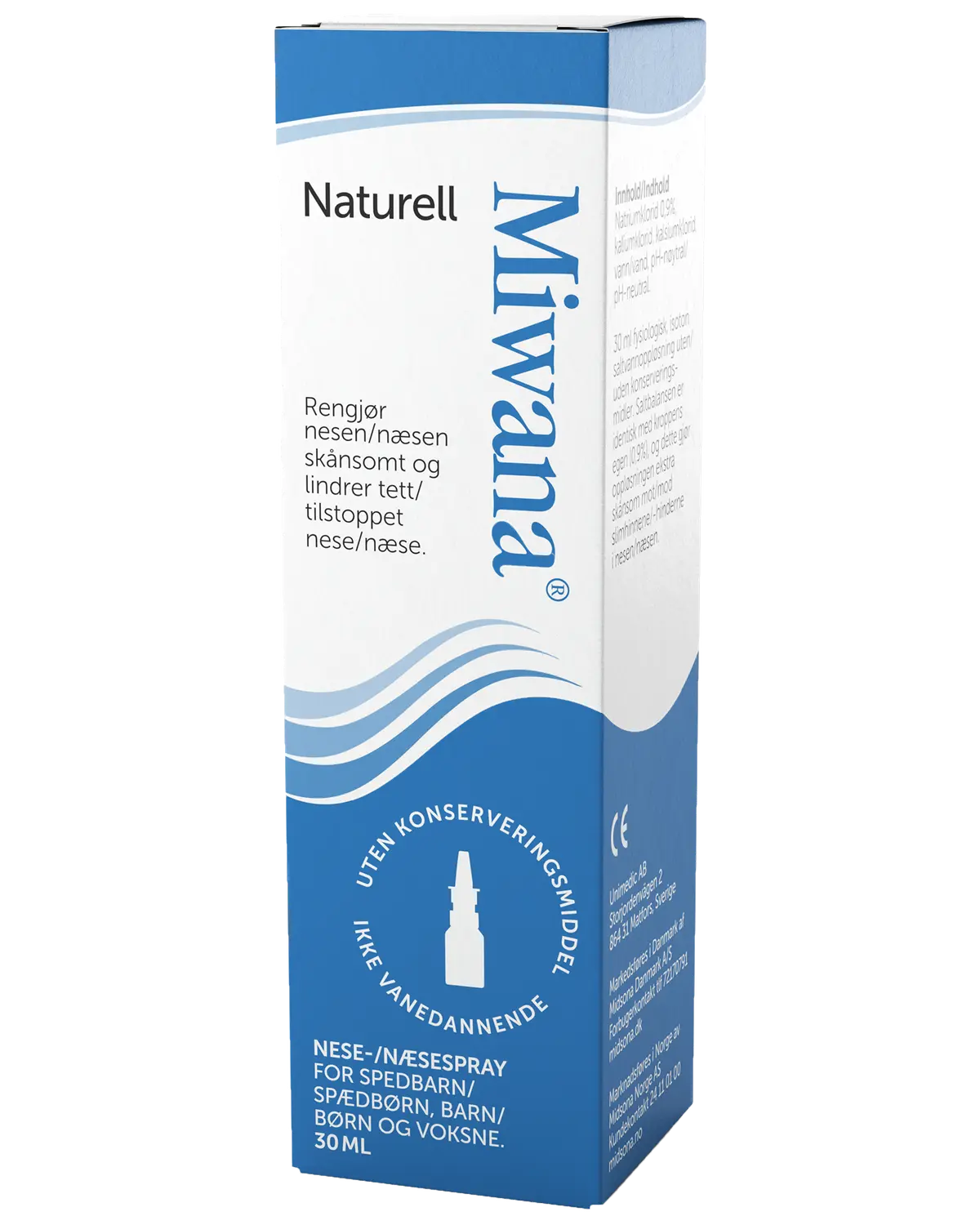 Miwana Naturell saltvannsspray 30 ml