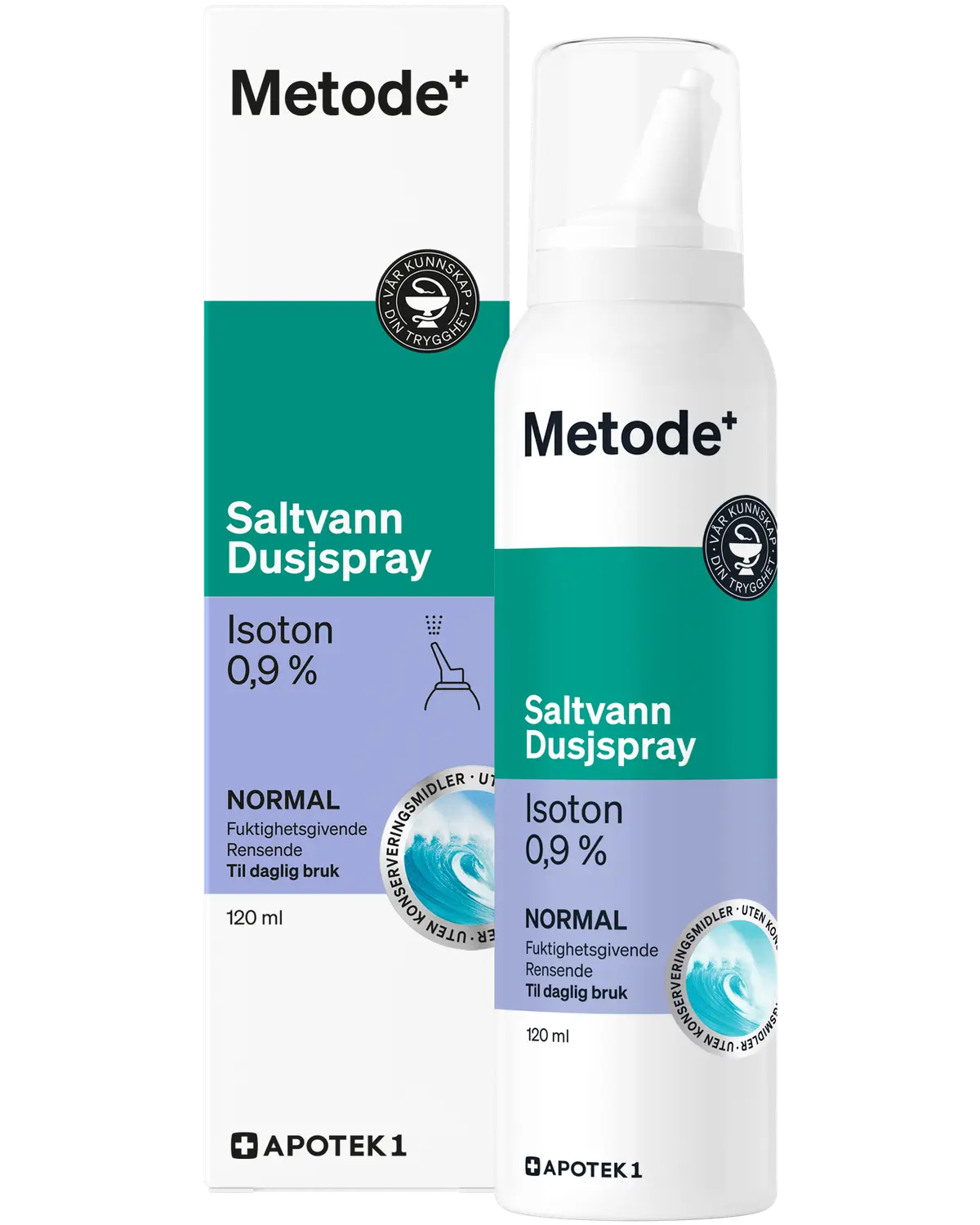 Metode isoton saltvannsdusj 0,9% 120 ml