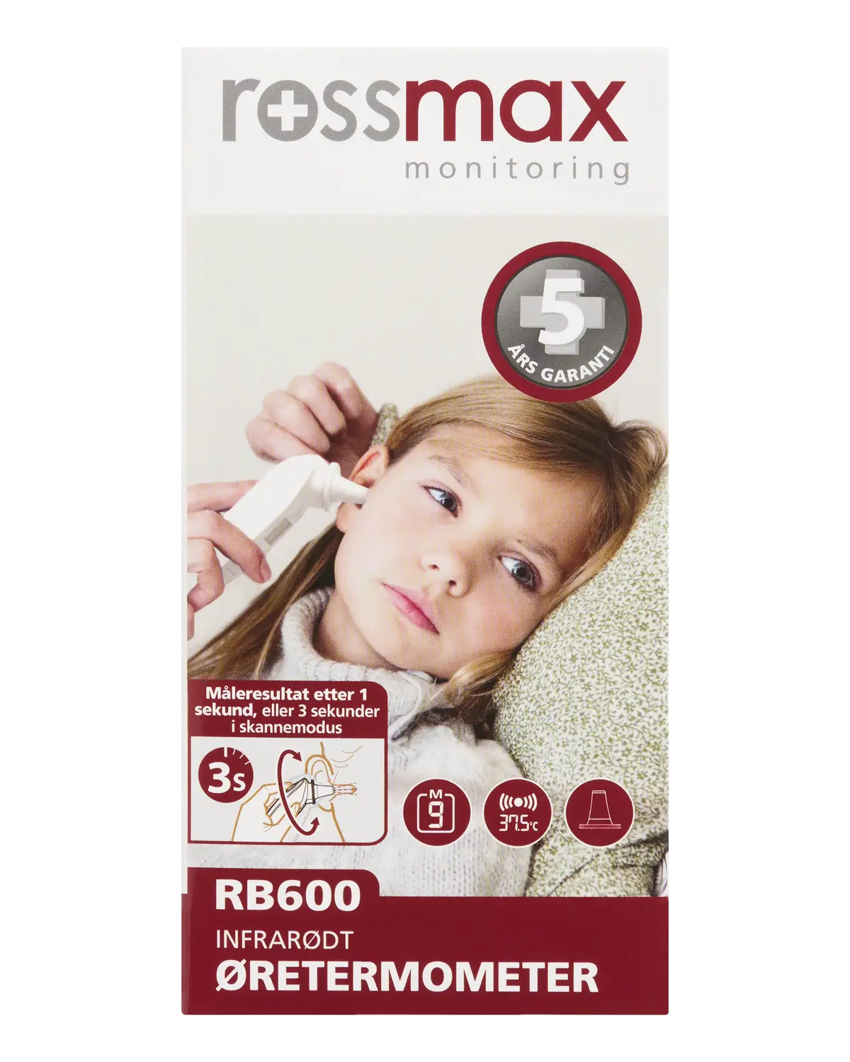 Rossmax øretermometer infrarødt RB600 1 stk