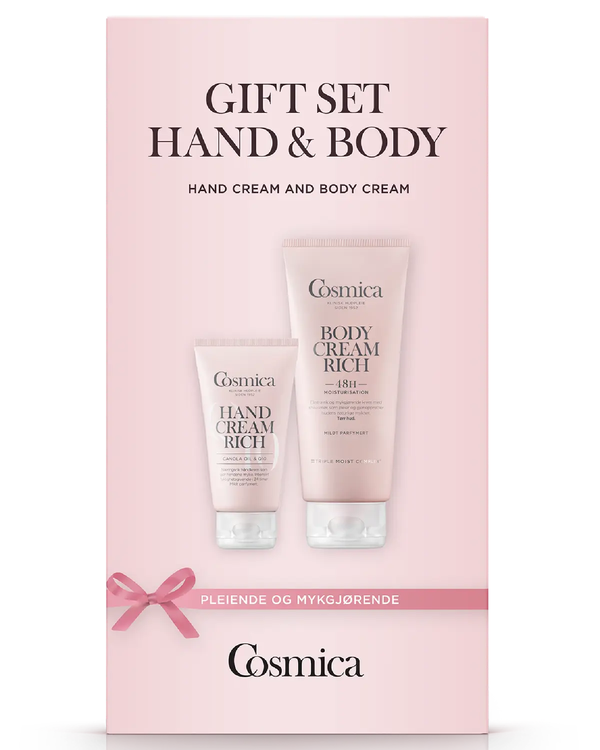 Cosmica Everyday Soft gavesett hånd- og kroppskrem 75 + 200 ml