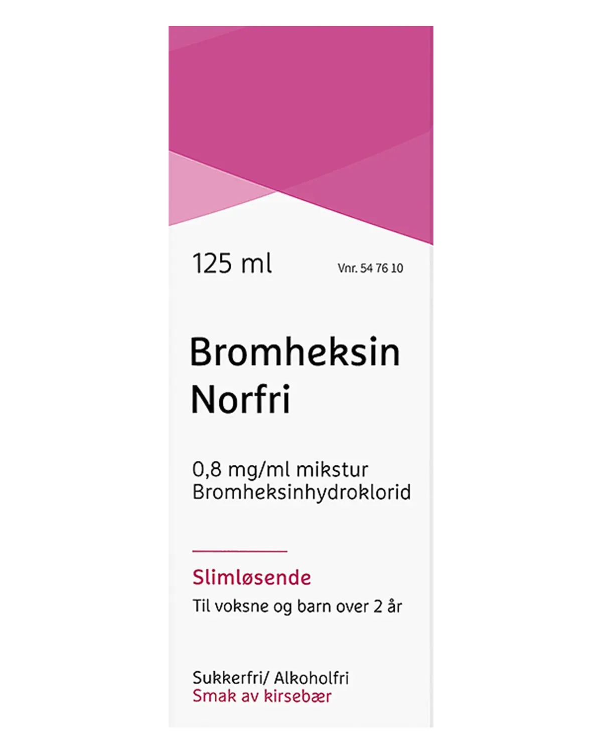 Bromheksin Norfri 0,8 mg/ml mikstur 125 ml