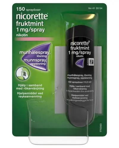 1 mg/dose munnspray fruktmint