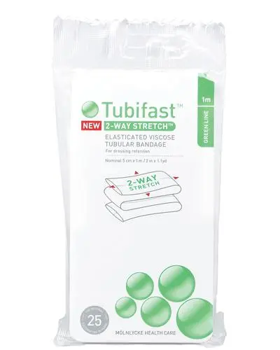 Tubifast tubebandasje 5cmx1m grønn 1 stk