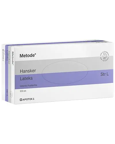 Metode hansker av lateks størrelse L 100 stk