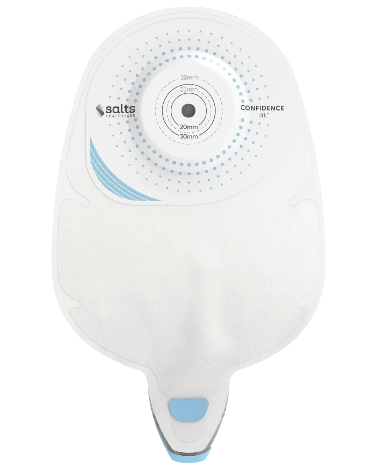 Confidence BE Urostomi Soft Convex Midi 13-38 mm hvit 10 stk