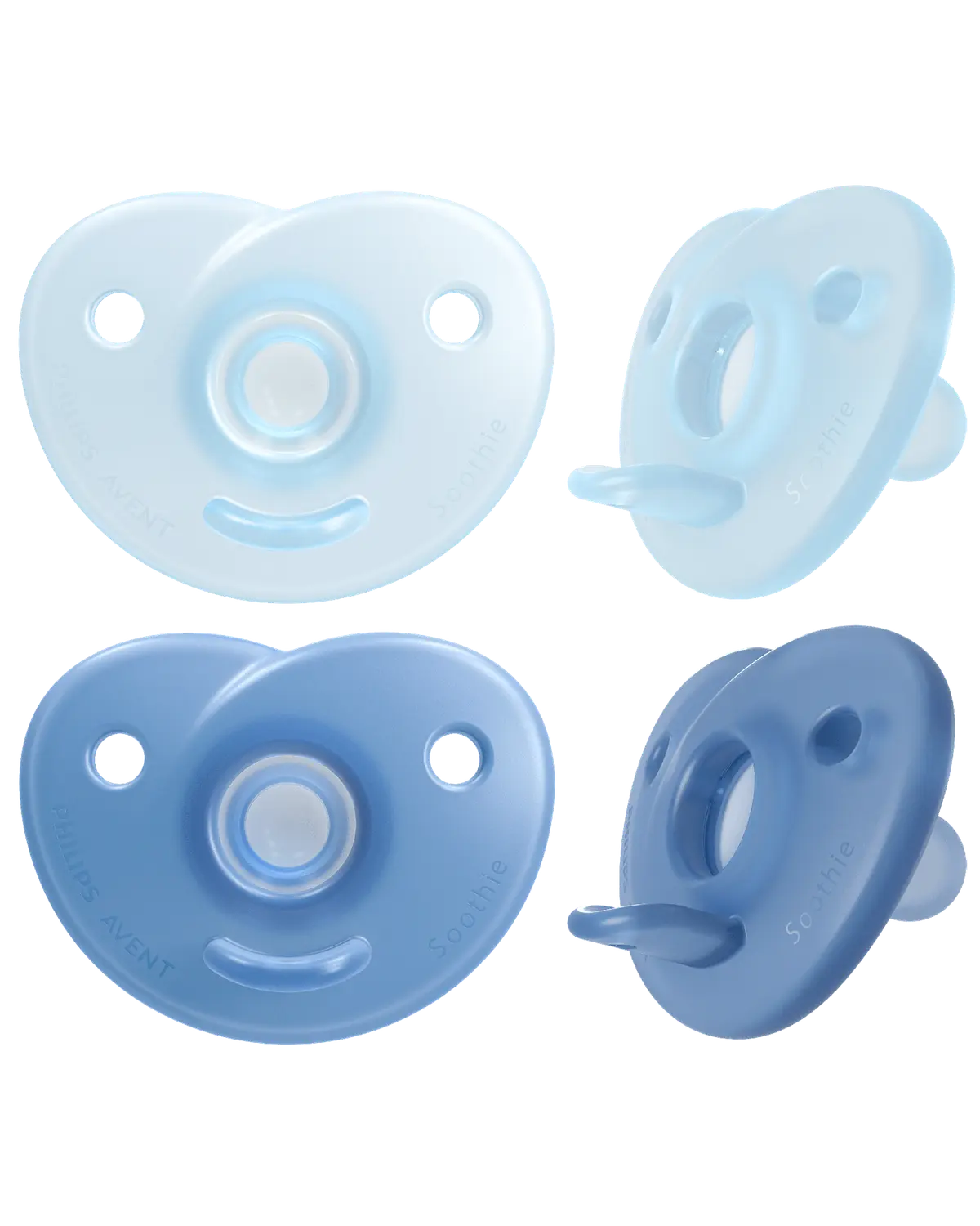 Philips Avent Soothie Heart smokk 0-6 måneder blå 2 stk
