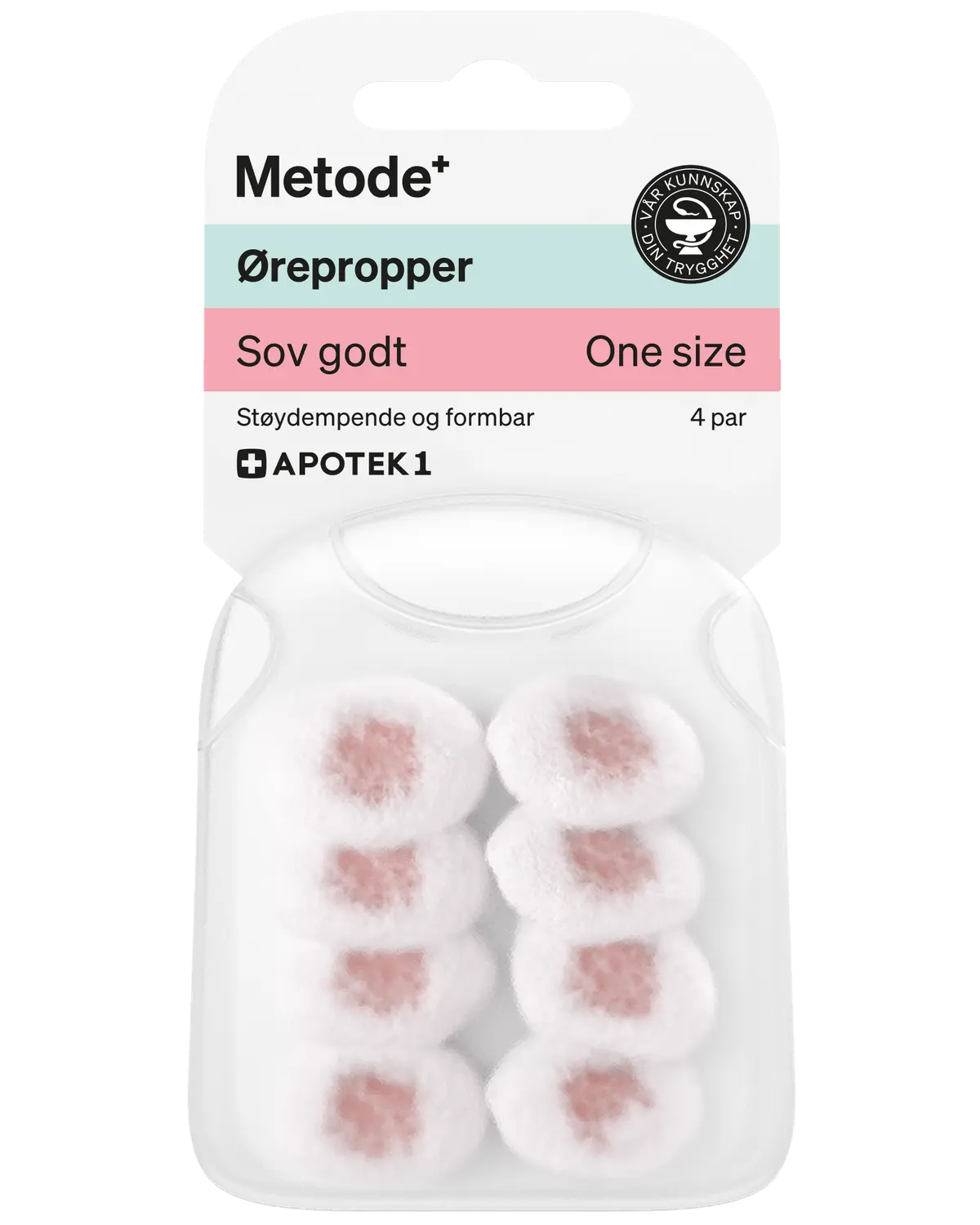 Metode ørepropper "Sov godt" 4 par