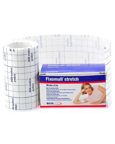 Fixomull Stretch elastisk fikseringstape 10cmx2m 1 stk