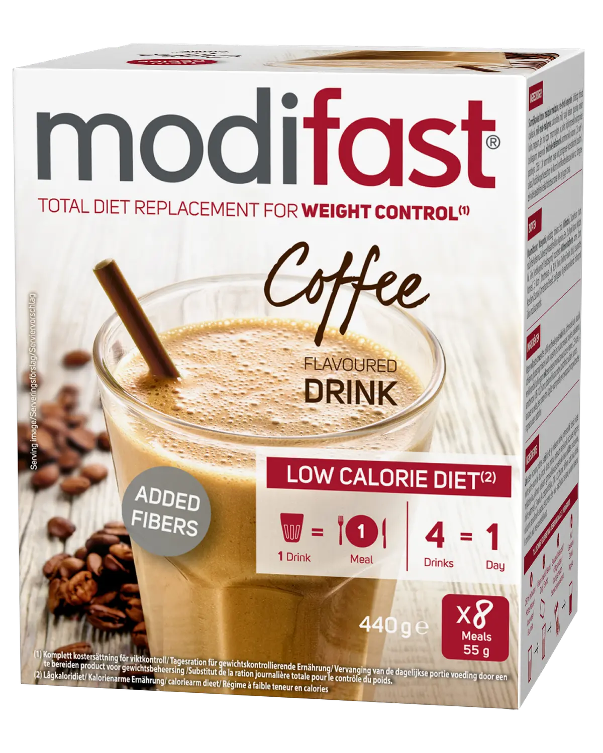 Modifast LCD shake med kaffesmak 8x55 g