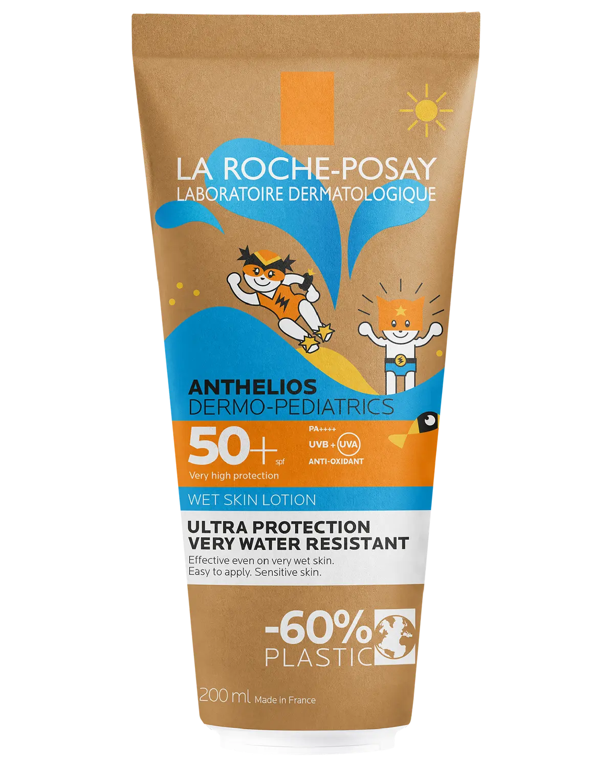 La Roche-Posay Anthelios Wet Skin sollotion til barn SPF50+ 200 ml