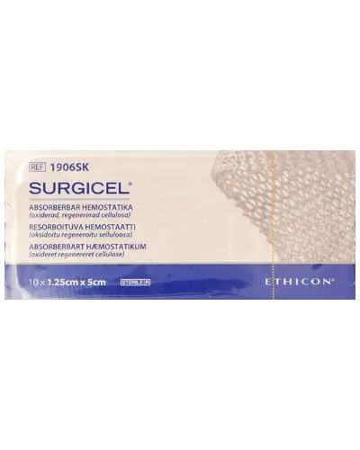 Surgicel Original blodstoppende bandasje 1,25x5cm 10 stk