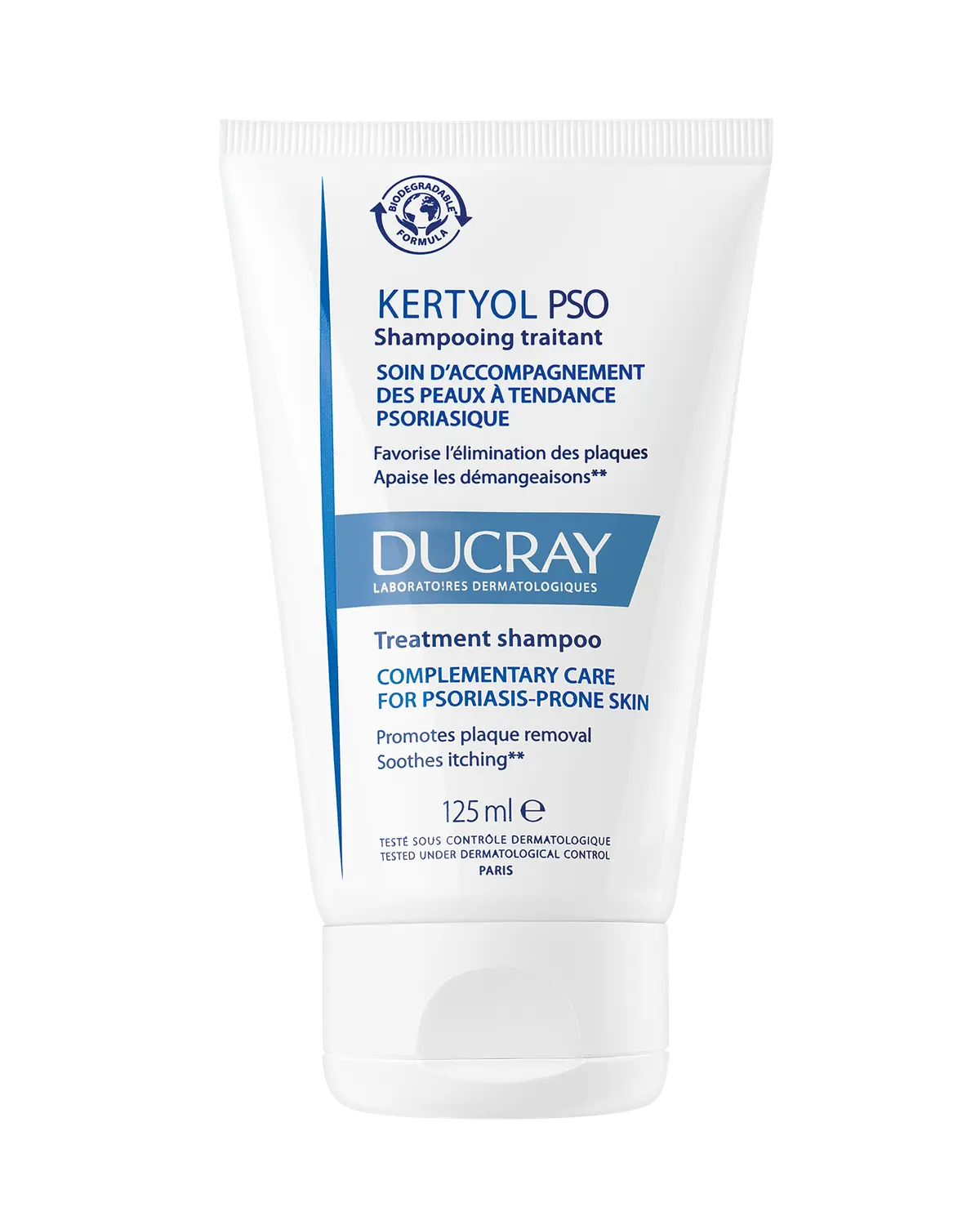 Ducray Kertyol PSO sjampo ved tendens til psoriasis 125 ml