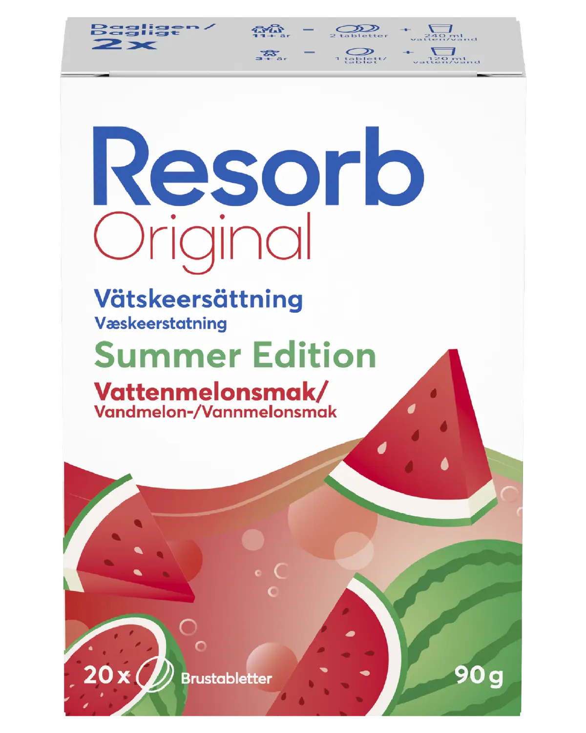 Original brusetabletter vannmelon