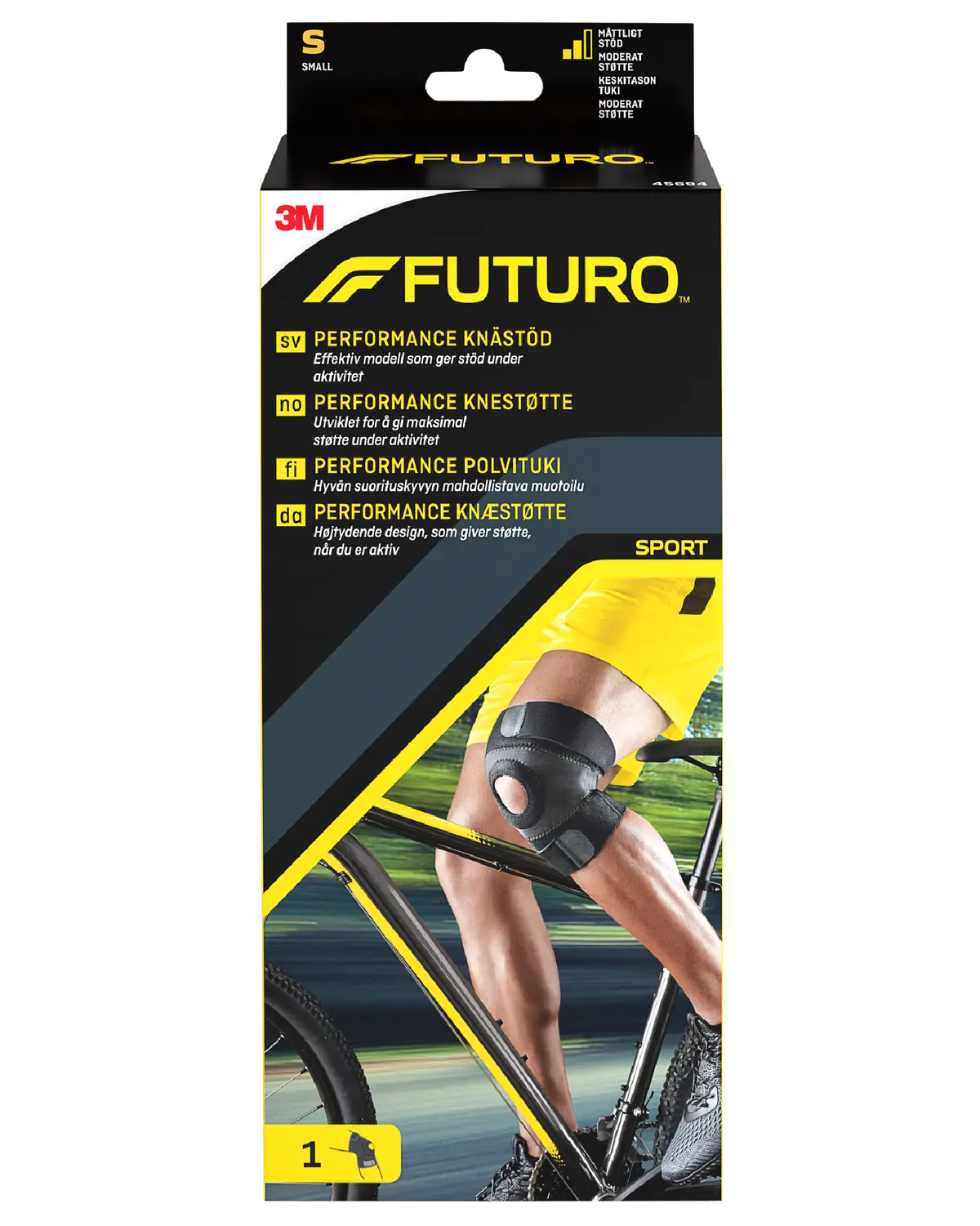 Futuro Performance knestøtte str S 1 stk