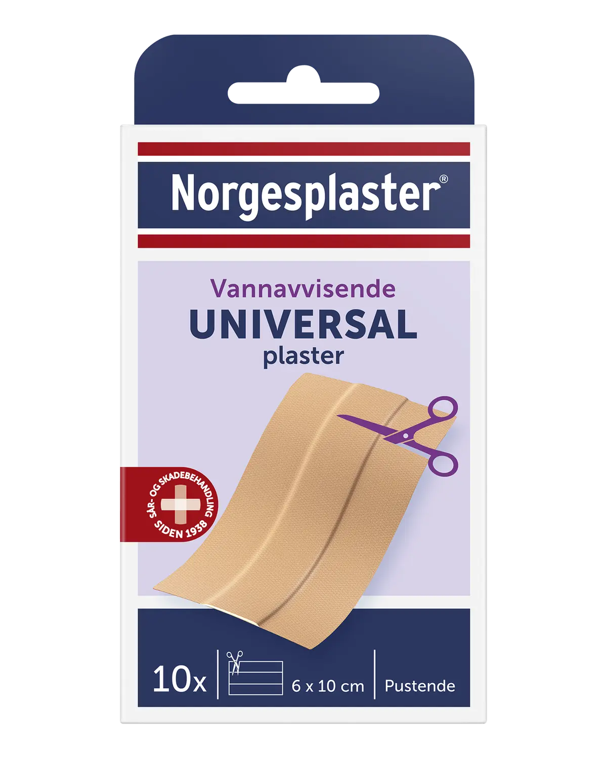 Norgesplaster Universal plaster 6 x 10 cm 10 stk