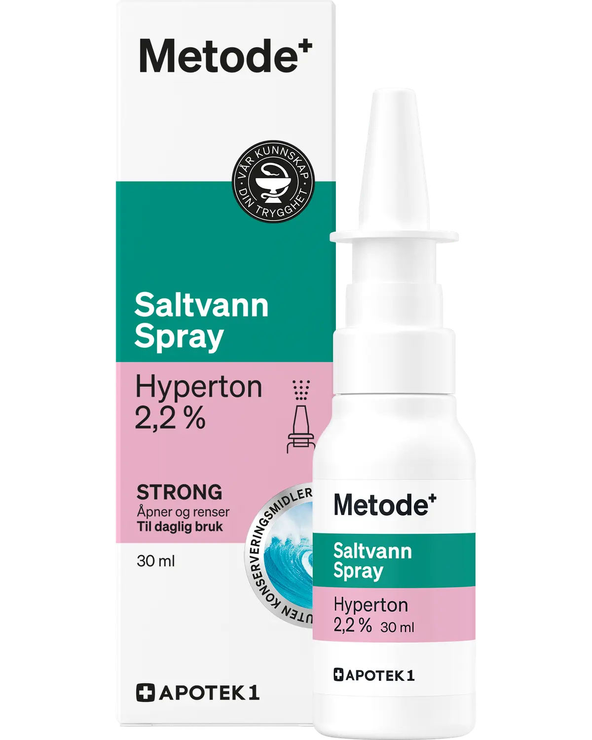 Metode hyperton saltvannsspray 2,2% 30 ml