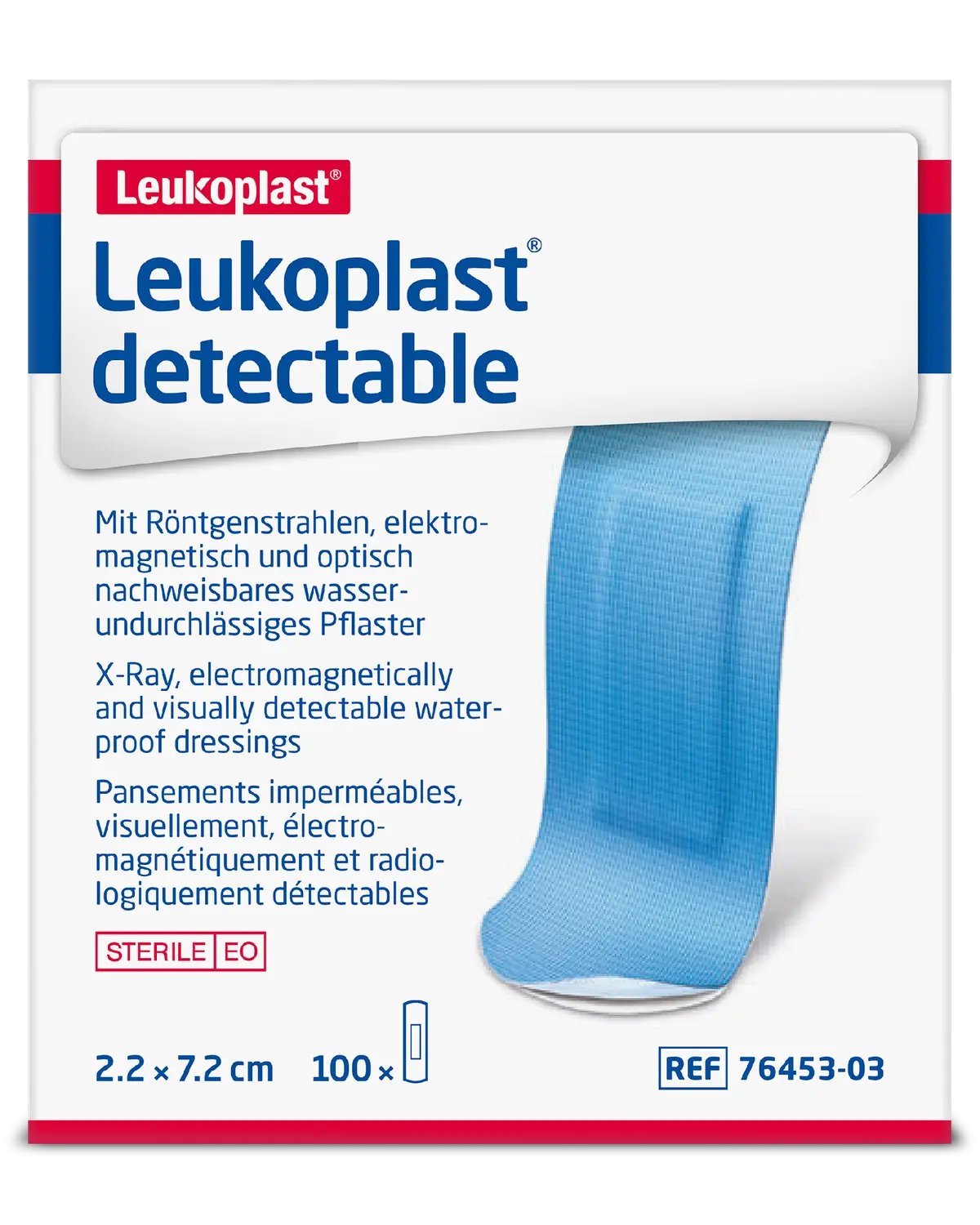 Leukoplast Detectable påvisbart fingerplaster steril 100 stk