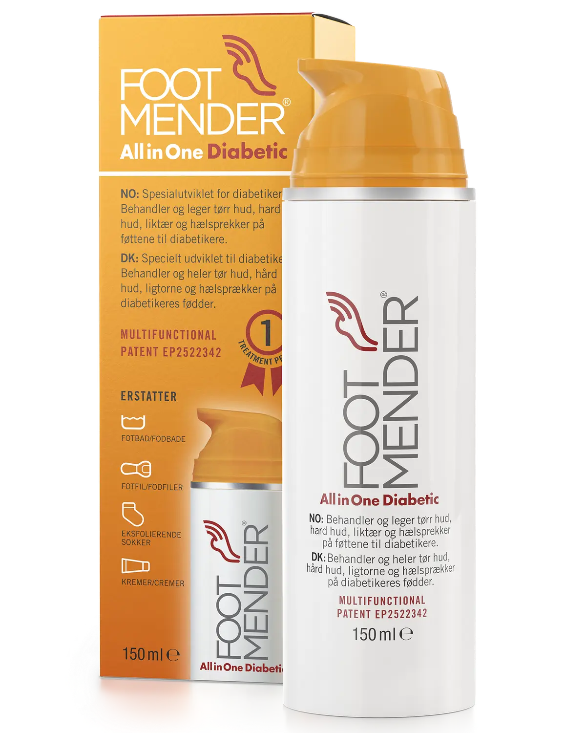 Footmender All in One Diabetic fotkrem 150 ml