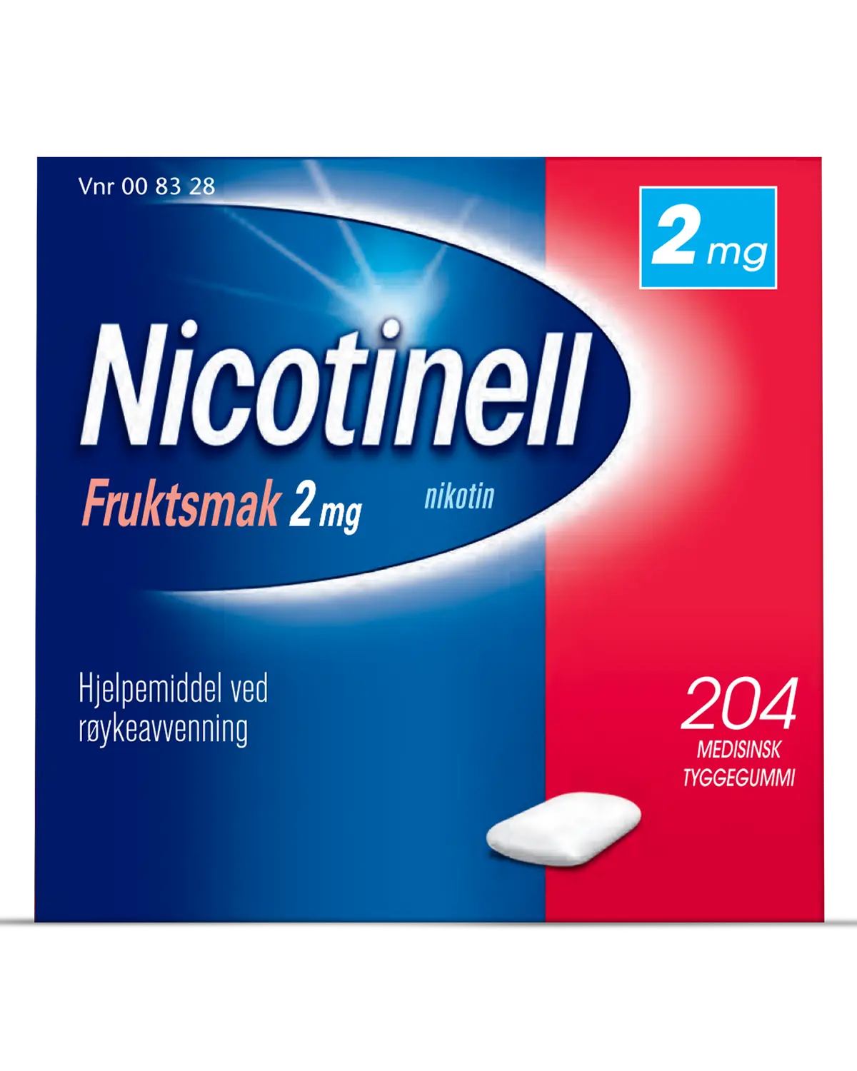 2mg tyggegummi frukt
