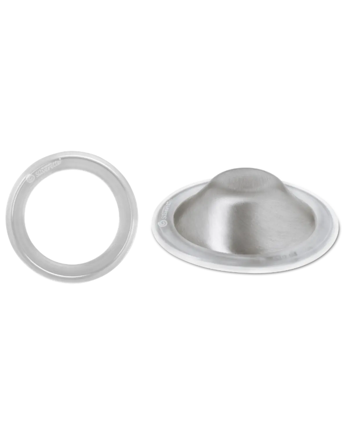 Silverette brystknoppbeskyttere og silikonringer sett S 1 sett