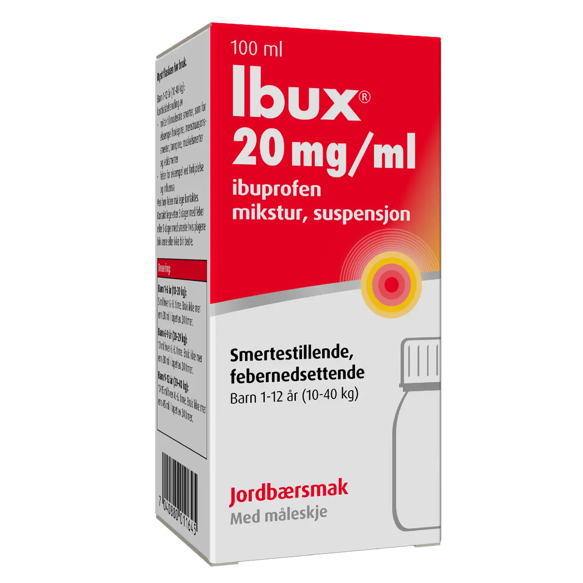 20 mg/ml mikstur jordbærsmak