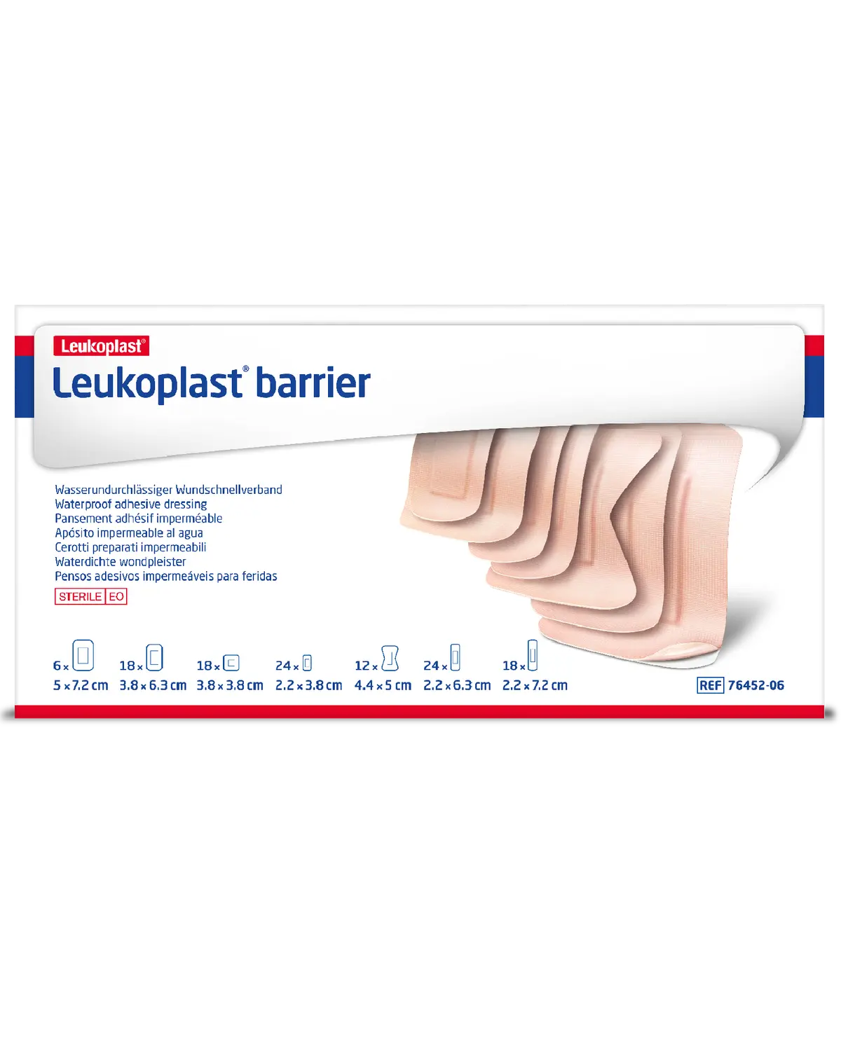 Leukoplast Barrier vanntett plaster steril mix 120 stk