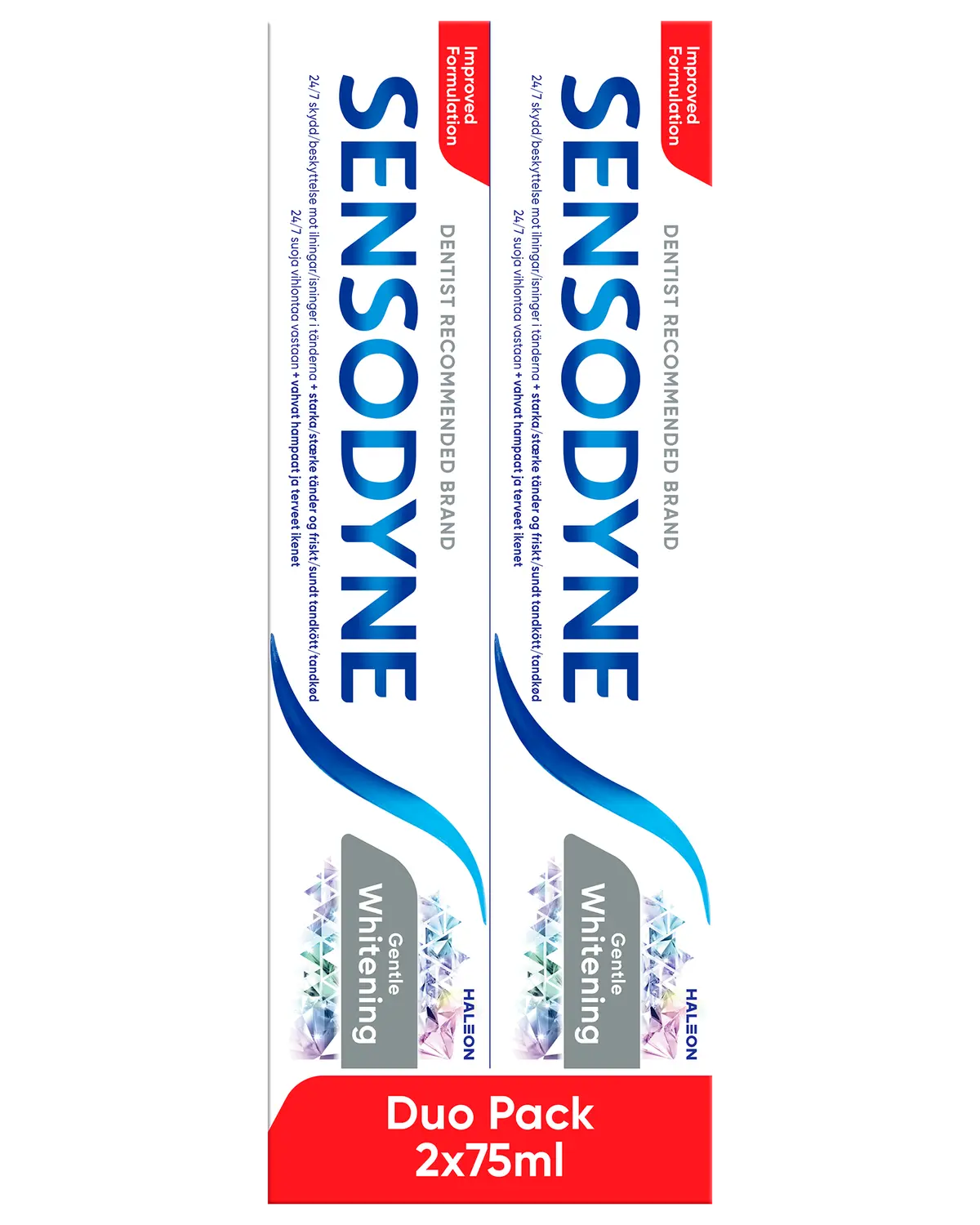Sensodyne Gentle Whitening Duo tannkrem 2x75 ml